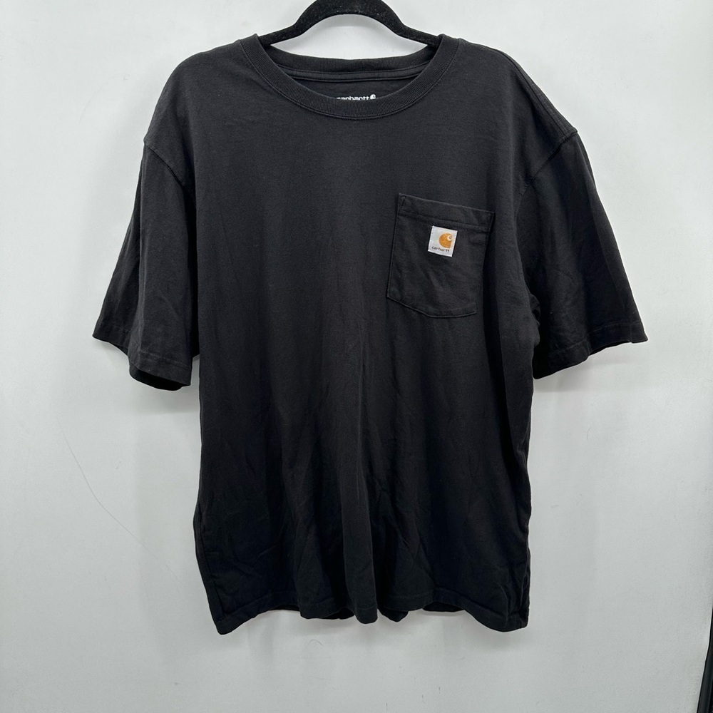 CARHARTT LOOSE fit black short sleeve men workwear casual athleisure tee L